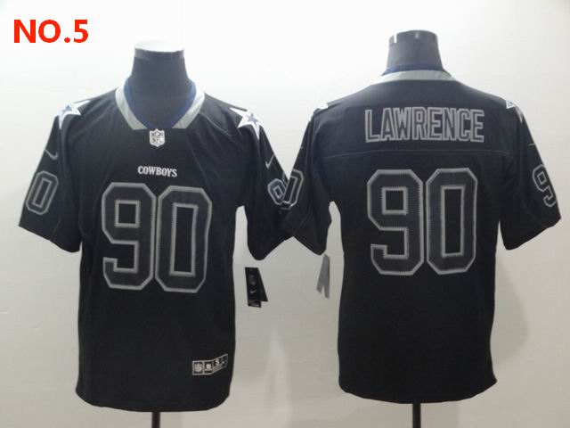 Men's Dallas Cowboys #90 DeMarcus Lawrence Jersey NO.5;